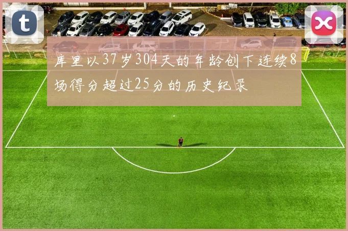 库里以37岁304天的年龄创下连续8场得分超过25分的历史纪录
